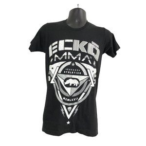 Ecko Unltd. Black Silver Men's MMA Savage Athletics Cotton T-Shirt Size Small